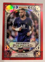Neymar Jr [Red] #PF-9 Soccer Cards 2021 Topps Merlin Chrome UEFA Prophecy Fulfilled Prices