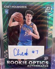 Chet Holmgren [Green Wave] #ROA-CHG Basketball Cards 2022 Panini Donruss Optic Rookie Autographs Prices