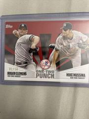 Roger Clemens, Mike Mussina [Red] #12P-21 Baseball Cards 2023 Topps One Two Punch Prices