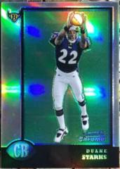 Duane Starks [Refractor] #3 Football Cards 1998 Bowman Chrome Prices