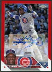 Sammy Sosa [Red] Baseball Cards 2023 Topps Chrome Update Legend Autographs Prices