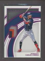 Carlos Correa [Pink] #7 Baseball Cards 2022 Panini Immaculate Prices