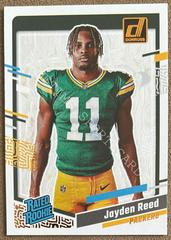 Jayden Reed #15 Football Cards 2023 Panini Donruss Rated Rookies Portrait Prices