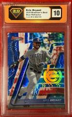 Kris Bryant [Blue Refractor] #14 Baseball Cards 2020 Bowman's Best Prices