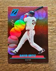 David Ortiz [Platinum Blue] #8 Baseball Cards 2023 Panini Chronicles Zenith Prices