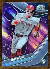 Matt McLain [Purple Mini Diamond] #10 Baseball Cards 2023 Topps Chrome Black Prices