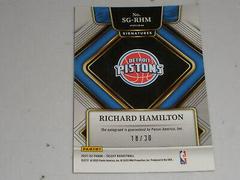 Richard Hamilton [Orange Pulsar] #SG-RHM Basketball Cards 2021 Panini Select Signatures Prices
