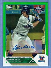 Brooks Lee [Autograph Green] #PD-101 Baseball Cards 2023 Topps Pro Debut Prices