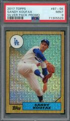 Sandy Koufax #87-SK Baseball Cards 2017 Topps Silver Pack Promo Prices
