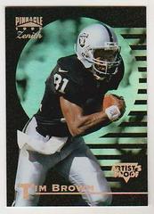 Tim Brown [Artist's Proof] Football Cards 1997 Zenith Prices