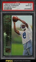 Marvin Harrison [Members Only] #145 Football Cards 1996 Stadium Club Prices