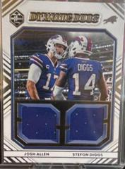 Josh Allen, Stefon Diggs [Silver] Football Cards 2022 Panini Limited Dynamic Duos Prices