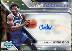 Chris Livingston #PCS-CL Basketball Cards 2022 Bowman Chrome University Prime Signatures Prices