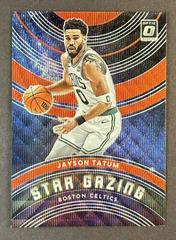 Jayson Tatum [Red Wave] Basketball Cards 2022 Panini Donruss Optic Star Gazing Prices
