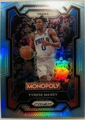 Tyrese Maxey [Light Blue] Basketball Cards 2023 Panini Prizm Monopoly Prices