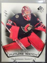 Filip Gustavsson [Black] Hockey Cards 2021 SP Authentic Prices