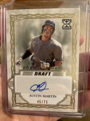 Austin Martin [Gold] #BA-AM1 Baseball Cards 2020 Leaf Ultimate Autographs Prices