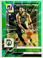 Jayson Tatum [Green Laser] #1 Basketball Cards 2022 Panini Donruss Prices