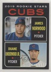 Duane Underwood Jr., James Norwood [Black Border] Baseball Cards 2019 Topps Heritage Prices