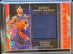 Marcus Sasser [Red] #25 Basketball Cards 2023 Panini Origins Rookie Jumbo Jersey Prices