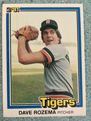 Dave Rozema Baseball Cards 1981 Donruss Prices