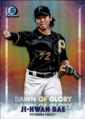 Ji Hwan Bae [Orange Refractor] #DOG-9 Baseball Cards 2021 Bowman Chrome Dawn of Glory Prices