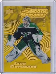 Jake Oettinger [Gold Spectrum] Hockey Cards 2022 Upper Deck Smooth Grooves Prices