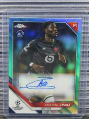 Amadou Onana [Aqua Refractor] Soccer Cards 2021 Topps Chrome UEFA Champions League Autographs Prices