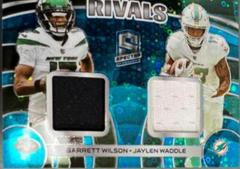 Garrett Wilson / Jaylen Waddle [Blue Neon] #15 Football Cards 2023 Panini Spectra Rivals Prices
