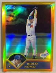 Hideo Nomo [Gold Refractor] Baseball Cards 2003 Topps Chrome Prices