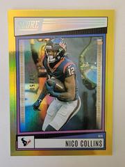 Nico Collins [Gold Zone] Football Cards 2022 Panini Score Prices
