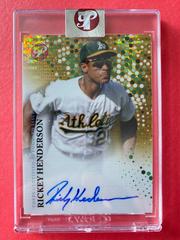 Rickey Henderson [Gold Refractor] #PA-RHE Baseball Cards 2022 Topps Pristine Autographs Prices