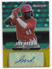 Jay Allen [Gold] #AU-JA Baseball Cards 2022 Panini Prizm Draft Picks Autographs Prices