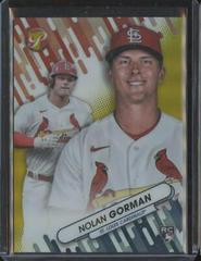 Nolan Gorman [Gold] #FF-6 Baseball Cards 2023 Topps Pristine Fresh Faces Prices