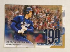 Freddie Freeman [Gold] Baseball Cards 2023 Topps Japan Edition Strength in Numbers Prices