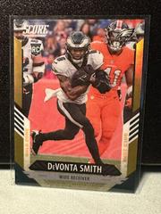 DeVonta Smith [Gold Zone] Football Cards 2021 Panini Chronicles Score Update Rookies Prices