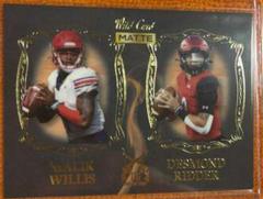 Malik Willis, Desmond Ridder [White Platinum] #DG-7 Football Cards 2022 Wild Card Matte Dueling Guns Prices