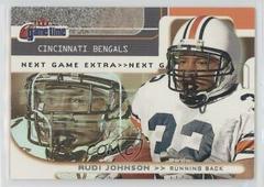 Rudi Johnson [Extra] Football Cards 2001 Fleer Game Time Prices