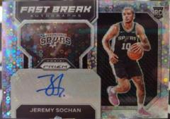 Jeremy Sochan #FBR-JSS Basketball Cards 2022 Panini Prizm Fast Break Rookie Autographs Prices