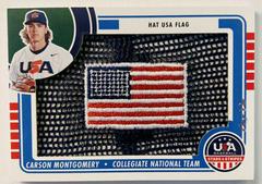 Carson Montgomery [USA Flag] #76 Baseball Cards 2023 Panini Stars & Stripes USA Prices