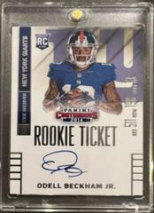 Odell Beckham Jr. [Ball in Both Hands Autograph] Football Cards 2014 Panini Contenders Prices