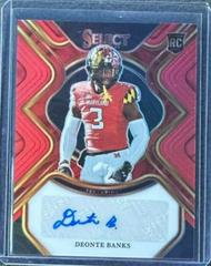 Deonte Banks #RS-DBA Football Cards 2023 Panini Select Draft Picks Rookie Signatures Prices