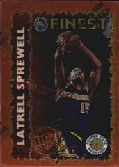Latrell Sprewell #HS6 Basketball Cards 1995 Finest Hot Stuff Prices