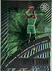 Jaylen Brown [Emerald] #10 Basketball Cards 2019 Panini Illusions Season Highlights Prices