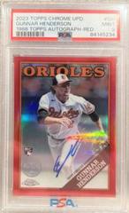 Gunnar Henderson [Red] Baseball Cards 2023 Topps Chrome Update 1988 Autographs Prices