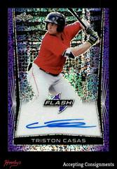Triston Casas [Purple] #BA-TC1 Baseball Cards 2018 Leaf Flash Autographs Prices