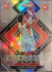 Jalen Johnson [Silver Prizm] Basketball Cards 2021 Panini Prizm Emergent Prices