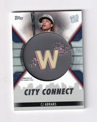 CJ Abrams #CC-CA Baseball Cards 2023 Topps City Connect Commemorative Patch Prices