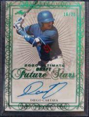 Diego Cartaya [Emerald Spectrum] #BA-DC2 Baseball Cards 2020 Leaf Ultimate Autographs Prices