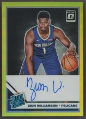 Zion Williamson [Autograph Gold] Basketball Cards 2019 Panini Donruss Optic Prices